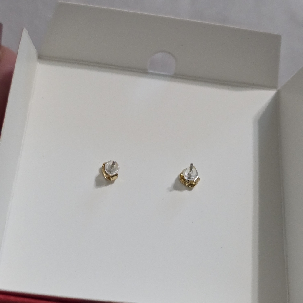 Disney Stitch Festive Blue and Gold Earrings - Picture 8 of 10